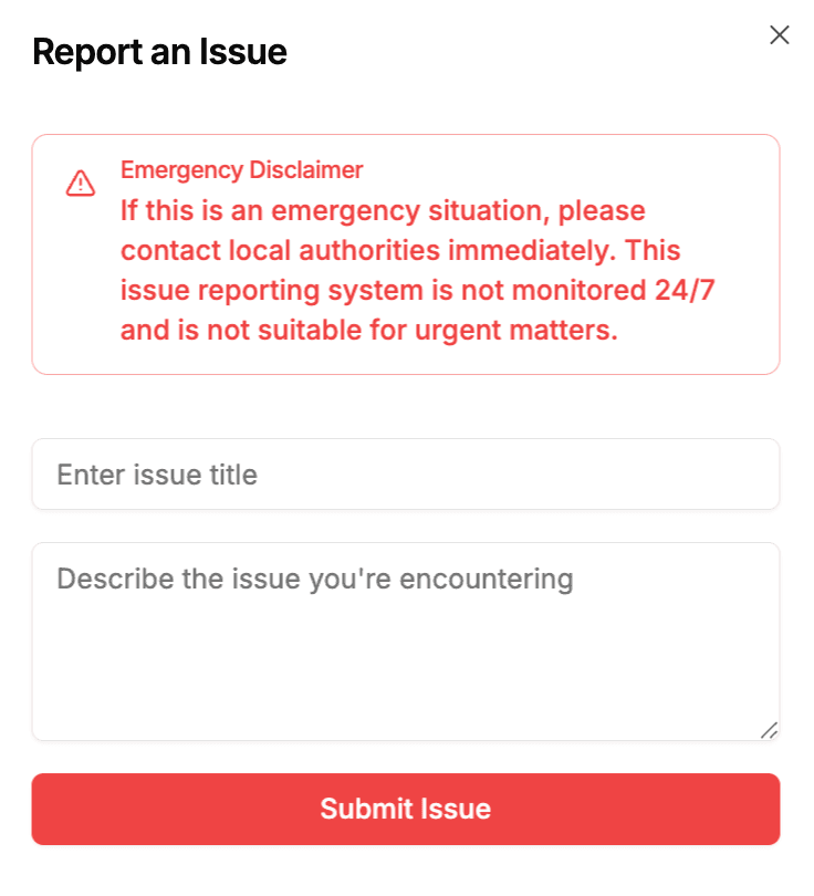 Issue Modal